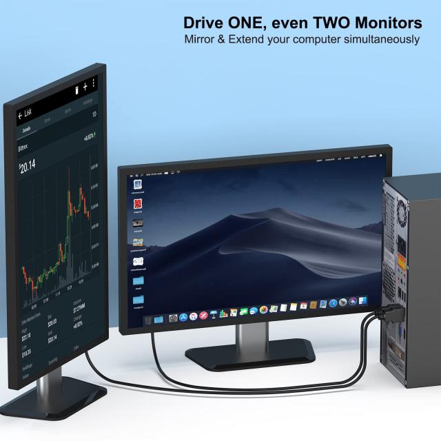 BENFEI 10個 HDMI - VGA 1.8m ケーブル(逆方向に非対応)、単方向 HDMI (ソース) - VGA (ディスプレイ) ケーブル (オス - オス) PC,モニタ_2