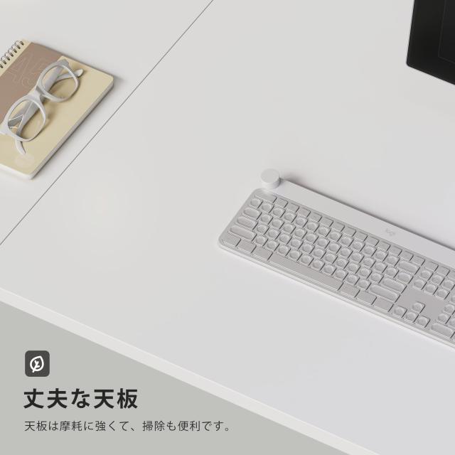 Maihail 机 pcデスク パソコンデスク 在宅ワークデスク つくえ ラック付きデスク 幅120cm x奥行50cm 引き出し付き オフィスデスク 勉強机_5