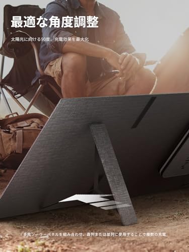 AFERIY ソーラーパネル ETFE 200W ソーラーチャージャー 折り畳み式 単