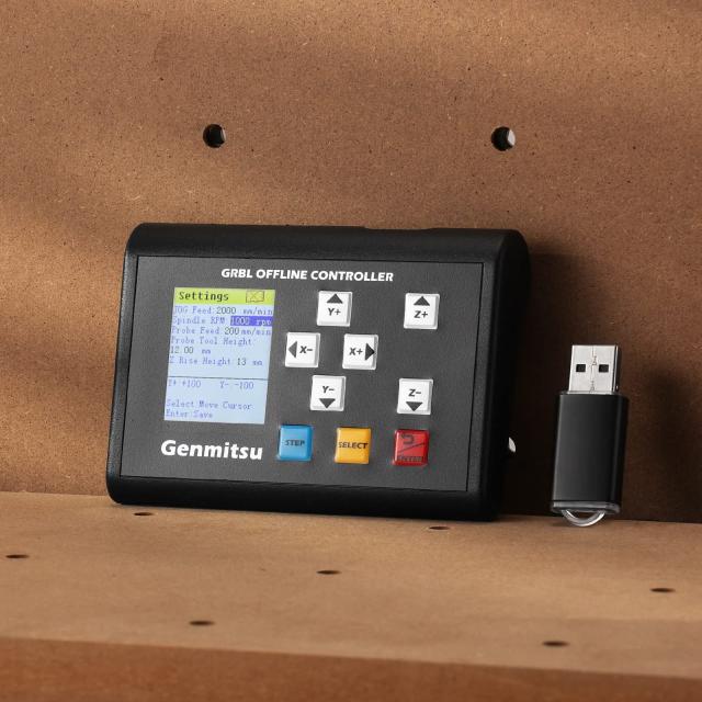 Genmitsu オフラインコントローラー、Genmitsu CNC ルーター3018-PROVer V2、LC-50 Plusレーザー彫刻機用オフライン制御モジュール