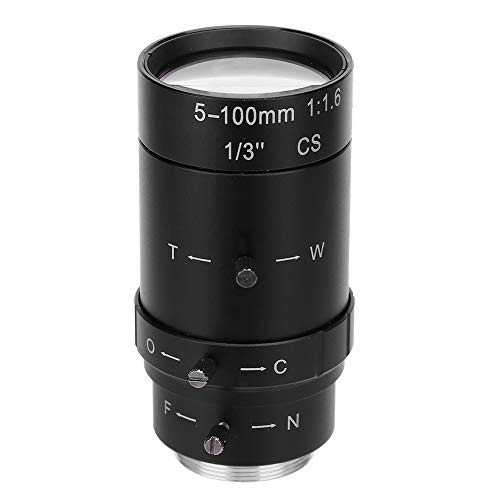 Hilitand ビデオカメラ用レンズ 5-100mm 1.3MP HDズームレンズ マ マニュアル アイリス ズーム式 CW-VM05100-1