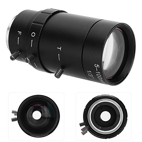 Hilitand ビデオカメラ用レンズ 5-100mm 1.3MP HDズームレンズ マ マニュアル アイリス ズーム式 CW-VM05100-1