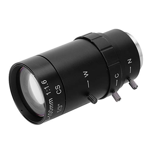 Hilitand ビデオカメラ用レンズ 5-100mm 1.3MP HDズームレンズ マ マニュアル アイリス ズーム式 CW-VM05100-1
