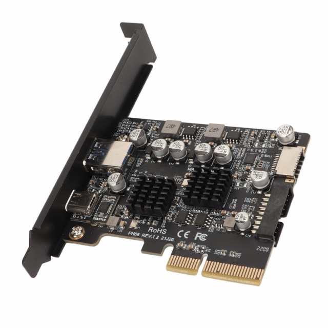 PCIe to USB 3.2 Gen 2 カード、10Gbps PCI Express 拡張カード、USB Type A、Type C、前面 Type E ポート、デスクトップ コンピューターの通販は