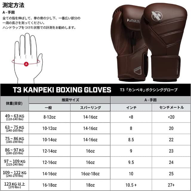Hayabusa T3 Kanpekiボクシンググローブ - 藤紫, 12オンス