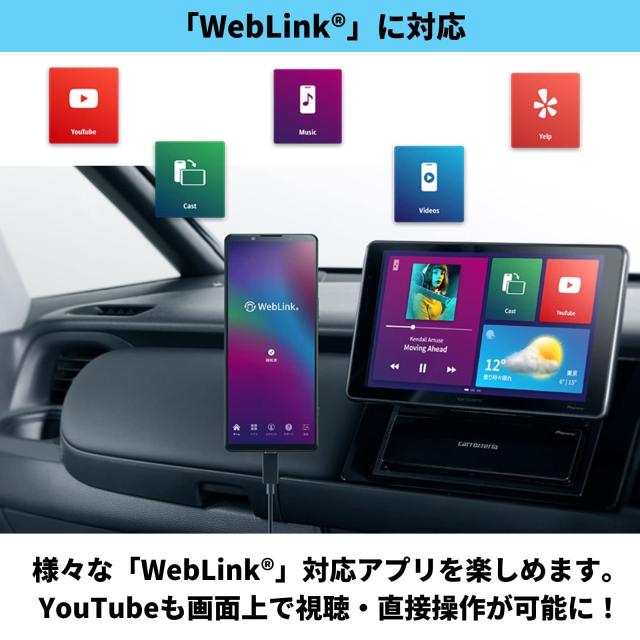パイオニア ディスプレイオーディオ DMH-SF500 9インチ フローティング 1DIN AppleCarPlay AndroidAuto?対応 Bluetooth USB iPod iPhone_3