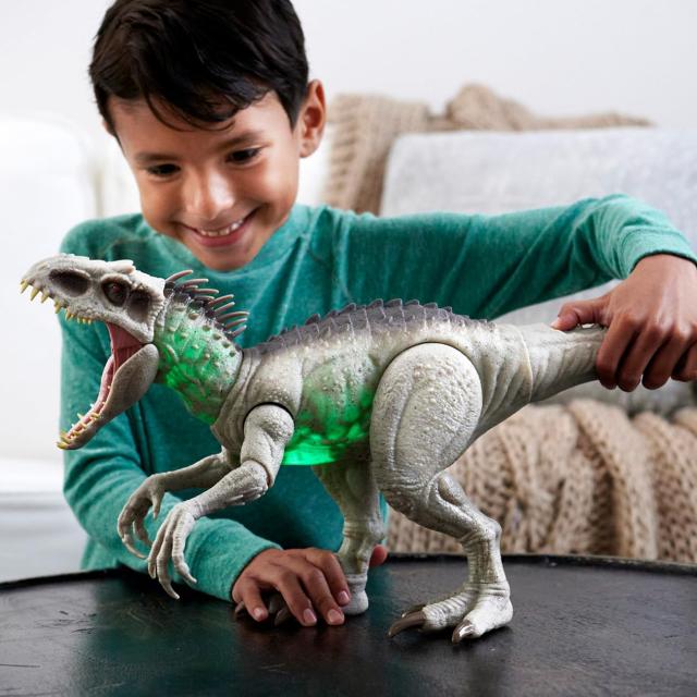 マテル ジュラシックワールド(JURASSIC WORLD) スーパーアクション! ひかる インドミナス・レックス【全長:約60？】 【4才~】 HNT63_1