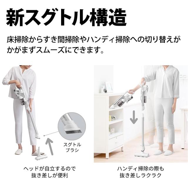 シャープ 掃除機 コードレススティッククリーナー EC-AR8-W ホワイト