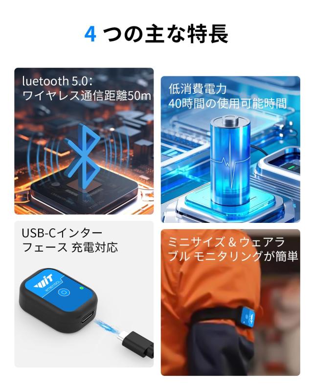 [加速度計+傾斜計] WT9011DCL MPU9250高精度9軸ジャイロスコープ+角度（XY0.05°精度）+カルマンフィルター付き磁力計, パッケージに含ま_4