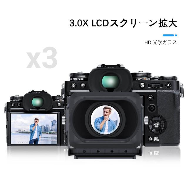 JJC LCD ビューファインダー 3.0X LCDスクリーン拡大 Nikon Z f Z30