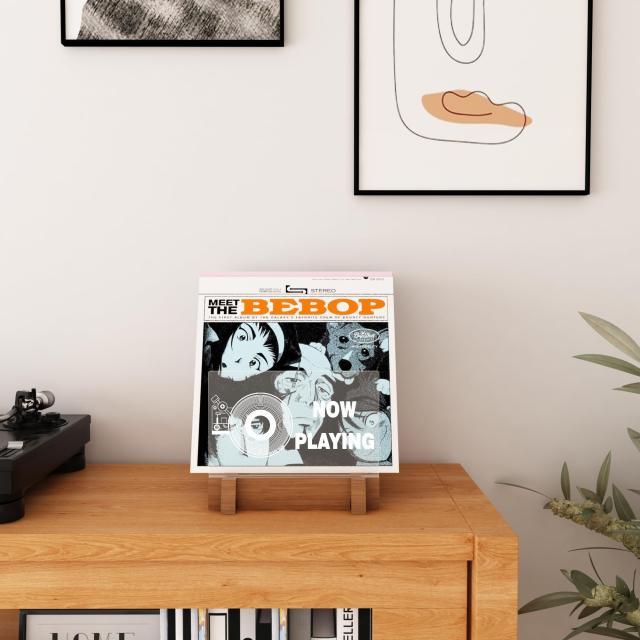 YuanDian Now Playing レコードスタンド レコード収納 レコード展示棚