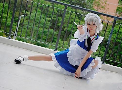 COSSA] 十六夜咲夜 コスプレ ウィッグ付き 十六夜咲夜風 十六夜