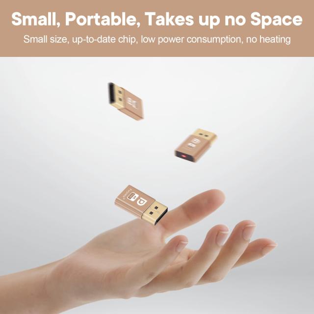 DispalyPort ヘッドレス ゴースト ディスプレイエミュレータ ブルーライト付き PC 4K DP ダミープラグ (ヘッドレス対応 1080(60Hz)〜3840の通販は