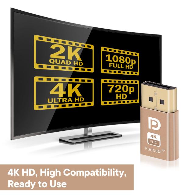 DispalyPort ヘッドレス ゴースト ディスプレイエミュレータ ブルーライト付き PC 4K DP ダミープラグ (ヘッドレス対応 1080(60Hz)〜3840の通販は