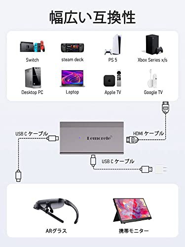 HDMI to USB Type C 変換アダプタ Xreal Air pro2 AR スマート グラス 4K@60Hz HDMI モニター拡張 変換アダプター  Xreal Air Adapter ARの通販はau PAY マーケット - ふうまりストア | au PAY マーケット－通販サイト