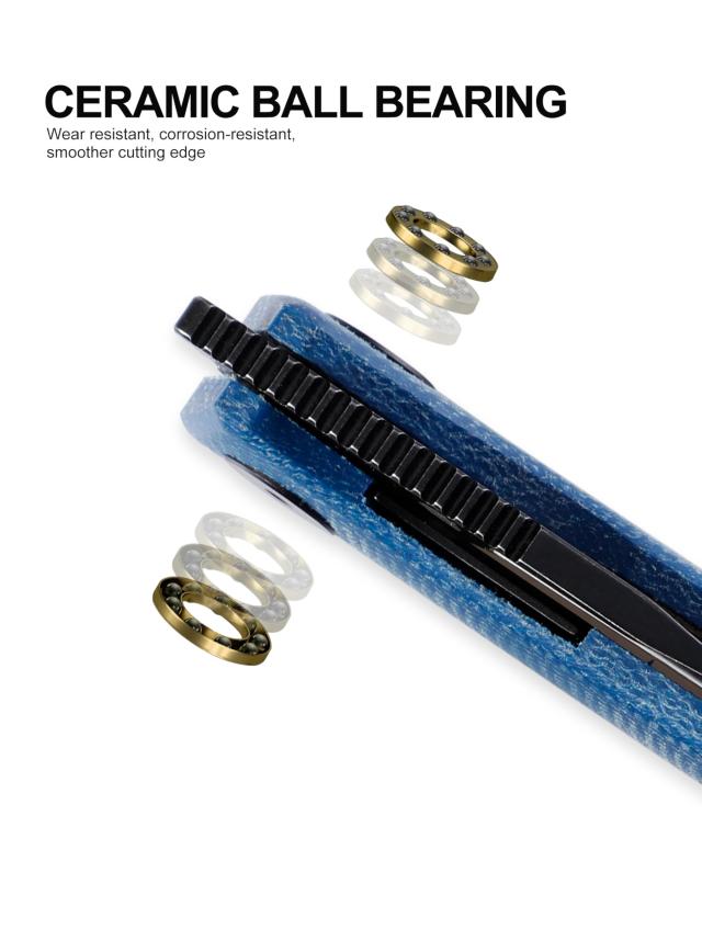 Petrified fish PFP07 Viking 折りたたみナイフ3.62インチK110サテン