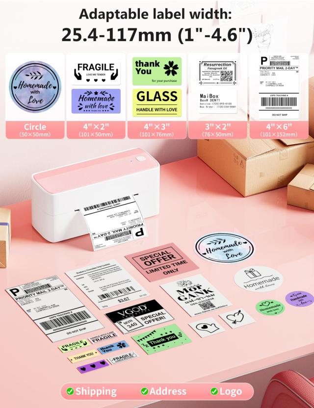 Phomemo 241-BT 感熱ラベルプリンター Bluetooth接続 4”x6”(A6