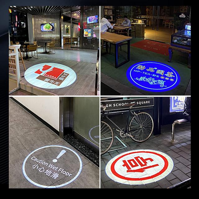 ロゴ広告プロジェクタランプ-GOBO LOGO LEDプロジェクタランプ-50 Wには無料のカスタムパターンが含まれています (?色的) : ロゴ広告プロジェクタランプ-GOBO LOGO LEDプロジェクタ