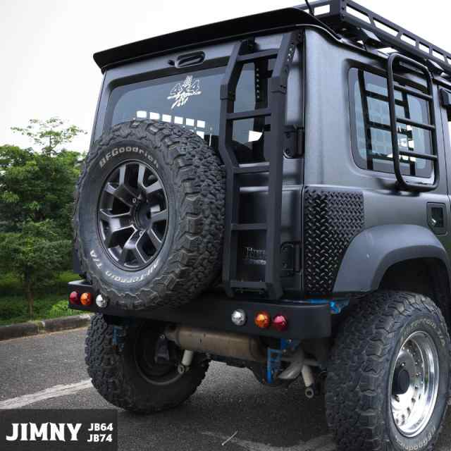 ROADER 新型スズキ ジムニー リアバンパー JB64 JB74 アルミバンパー