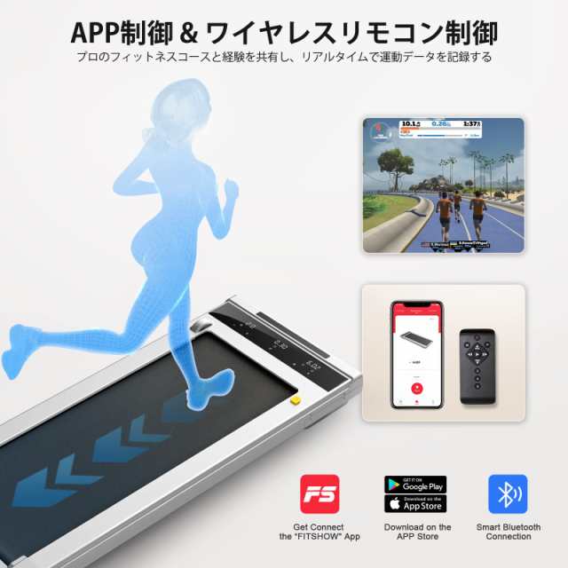 TOPUTURE ルームランナー 電動 ランニングマシン APP連動 多機能 薄型 時速1~10km 広幅走行面トレーニングジム ウォーキングマシン  スマの通販はau PAY マーケット - みんなのSHOP | au PAY マーケット－通販サイト