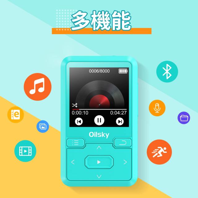 32GB内蔵 Mp3 プレーヤー クリップ付き Bluetooth 5.0 デジタル