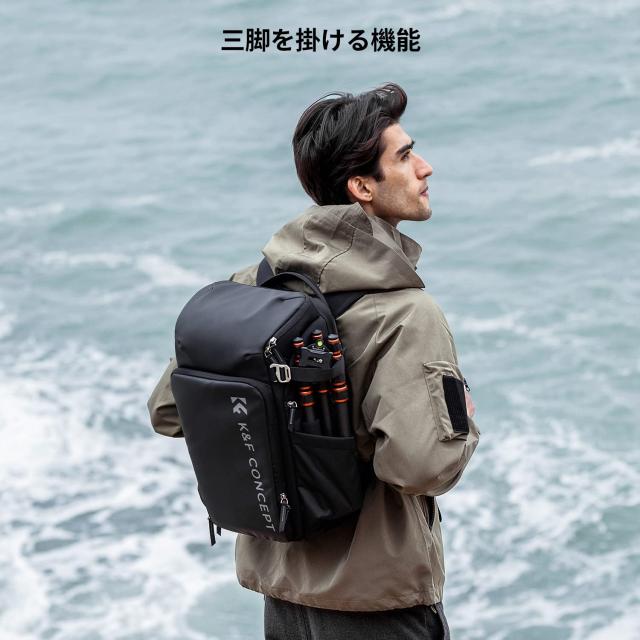 K＆F Concept カメラバッグ カメラバックパック カメラリュック 25L 大