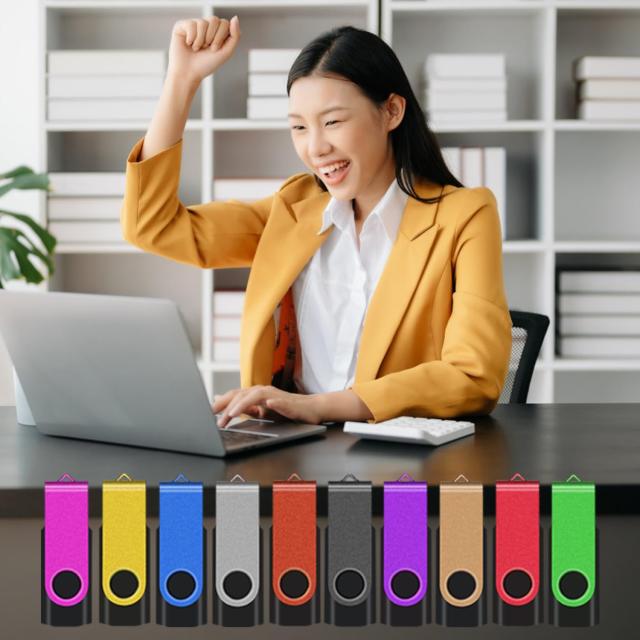 TEWENE USBメモリ 低容量 1GB 50個セット 10色 回転式 フラッシュドライブ 業務用 USB フラッシュメモリー USB2.0 ストラップ付 高級なス_6