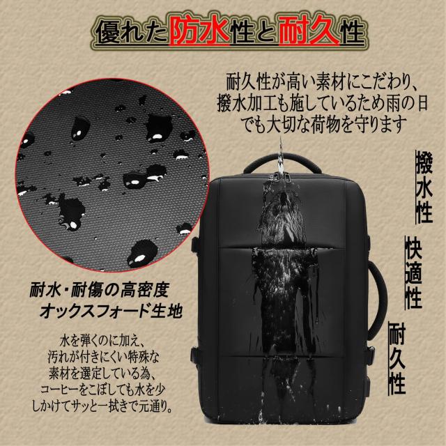 [sperplen] 45の機能美がスゴい 通勤から出張までこれ一つで完結 ビジネスリュック メンズ 3WAY バッグ リュックサック 大容量 防水 バッ