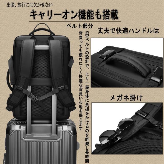 [sperplen] 45の機能美がスゴい 通勤から出張までこれ一つで完結 ビジネスリュック メンズ 3WAY バッグ リュックサック 大容量 防水 バッ