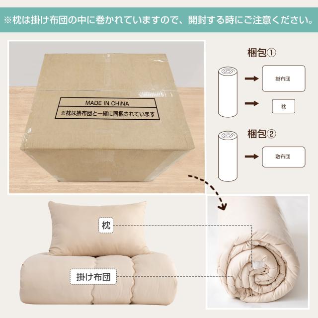 Sun Deco 布団セット シングル 布団 7点セット 寝具セット 来客用布団【SEK認証】【TEIJIN マイティトップ中綿使用？敷き布団】防菌防臭_5