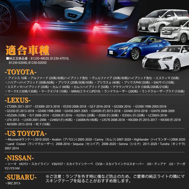 POPMOTORZ カーテシランプ プリウス20/30/50系 プリウスα 40系