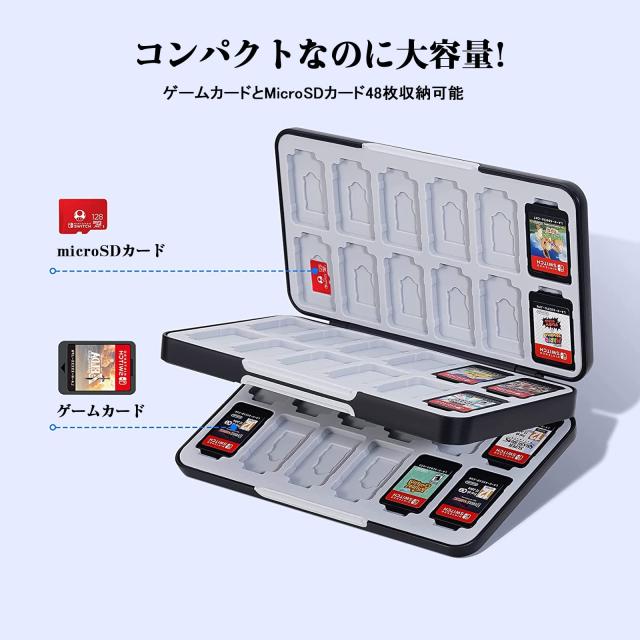スイッチ本体180GBカード入れてます Switchカードケース 48枚ソフトケース＆24枚マイクロSDカード