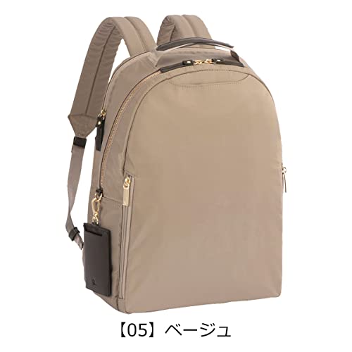 [エースジーン] ビジネスリュック スリファム レディース リュックサック A4サイズ 13.3インチ対応 ベージュ(サステナver.) W27×H38×D1 エースジーン] ビジネスリュック スリファム レディース リュック