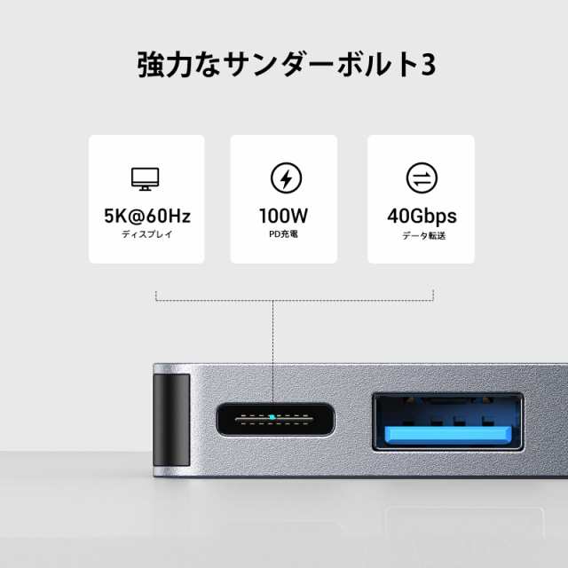 RayCue Macbook ハブ M1 M2 Macbook Air ハブ Macbook Pro ハブ 適応 USB Type C ハブ 6-IN- 2 USB-C ハブ PD充電ポート USB3.0ポート SD/の通販はau PAY マーケット - 秋田 なまはげパンチ！ au PAY  マーケット店 | au