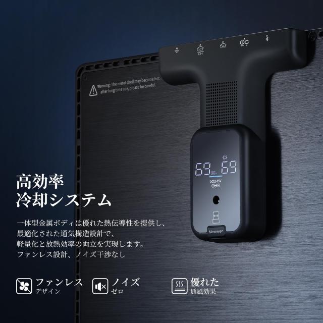 NEEWER GL1 PRO 15.5”キーライト ストリーミングライト ビデオライト 2.4G PC Macコントロール＆iOS Androidアプリ 2800ルーメン LEDパネ