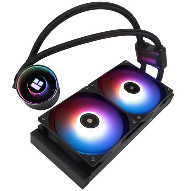 Thermalright Frozen Notte 240 BLACK ARGB V2 水冷CPUクーラー、240ブラックCPUクーラー仕様、ダブルPWMファン、S-FDB V2ベアリング、AM_5