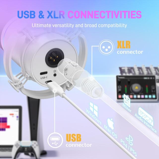 MAONO ゲーミングマイク USB/XLR ダイナミックマイク Amazon.co.jp: MAONO USBマイク XLRマイク ダイナミックマイク