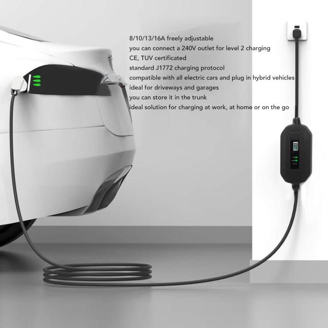 電気自動車 EV充電器ケーブル EV充電器 充電ケーブル 100-240V