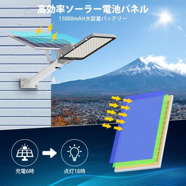 A-ZONE ソーラー 街灯 600W ソーラーライト 防水 屋外照明 LED街灯 明暗センサーライト 夜間自動点灯 防犯灯 タイマー機能 IP67防水  屋外の通販はau PAY マーケット - Ｅ４Ｌｉｆｅ | au PAY マーケット－通販サイト