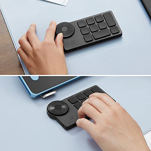 XPPen 左手デバイス ショートカットリモート 片手キーボード Bluetooth