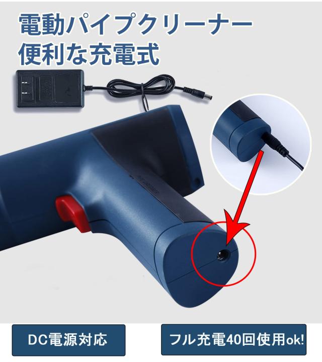 パイプクリーナー 電動式 3種類排水口に対応 省力 強力解消 排水口クリーナ 詰まり解消 真空式 家庭用 業務用 すっポンプ 加圧式 詰まり_5