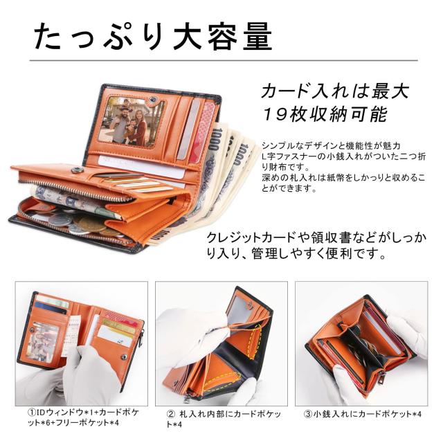 [ジー エス ジー] 財布 メンズ 2つ折り 人気 ブランド 本革 大容量 ふたつおり さいふ カードケース 小銭入れ 男性 紳士用 プレゼント ギ