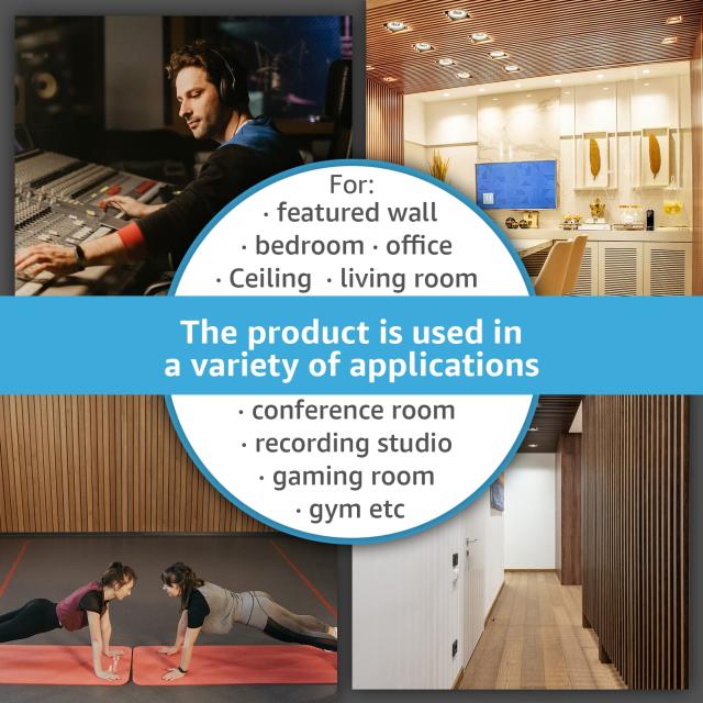 Art3d 2枚 きゅうおんパネル 壁 吸音パネル ウッド ウォールパネル