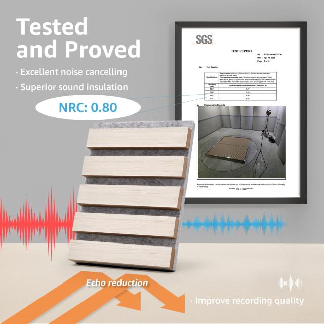 Art3d 4枚 きゅうおんパネル 壁 吸音パネル ウッド 木製 吸音材 防音