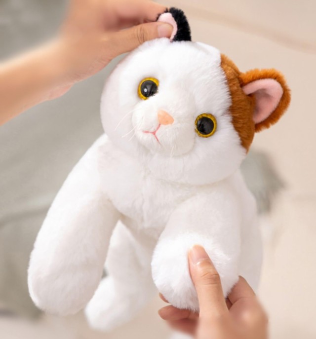 三毛猫 ぬいぐるみ 50cm ネコ 猫 抱き枕 リアル 生々しい寝具 可愛い