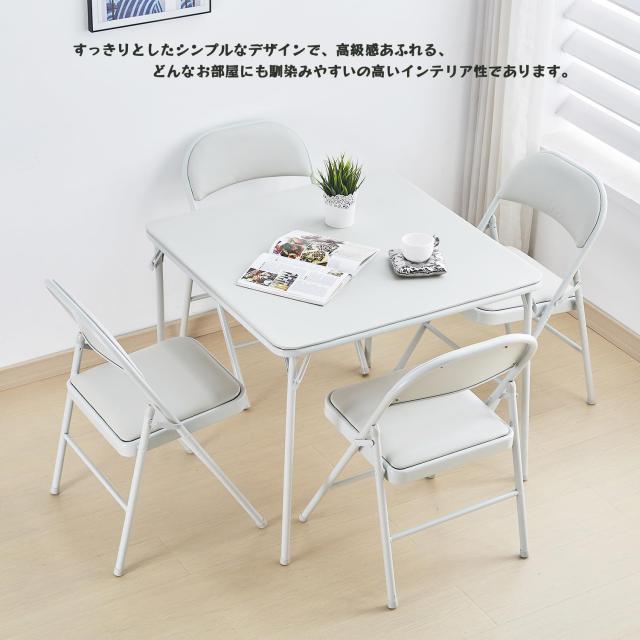 KAIHAOWIN 折りたたみテーブル 正方形 テーブル 折り畳みテーブル