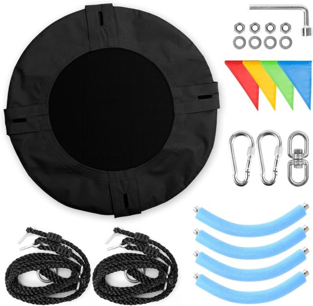 SUNHOO ブランコ 室内屋外 ぶらんこ 子供大人用 ハンモック900Dオックスフォード ブランコ 盤型 ハンモック 鳥の巣 子供 室外 屋外 室内 折り畳み 形