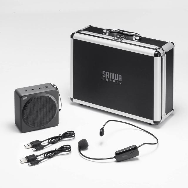 サンワサプライ ワイヤレスポータブル拡声器 MM-SPAMP15の通販は