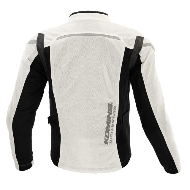[KOMINE] バイク用 プロテクトフルメッシュジャケット JK-1283 春夏向け CE規格 メッシュ素材 プロテクター 07-1283 メンズ Silver Black
