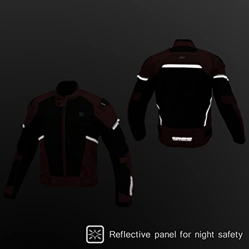 [KOMINE] バイク用 JK-1573 プロテクトカーボンメッシュジャケット 07-1573 メンズ Light Grey Black 3XL_9